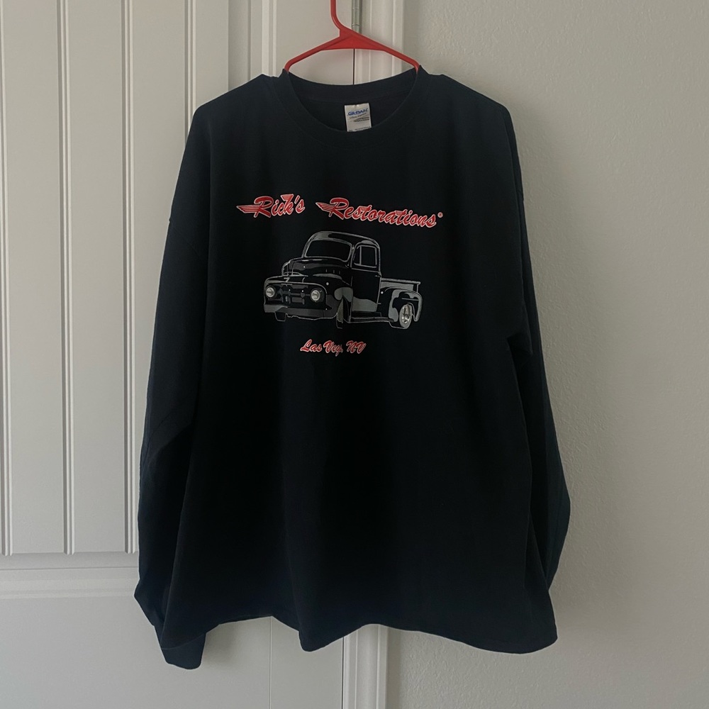 Oversized Retro Long Sleeve Tee